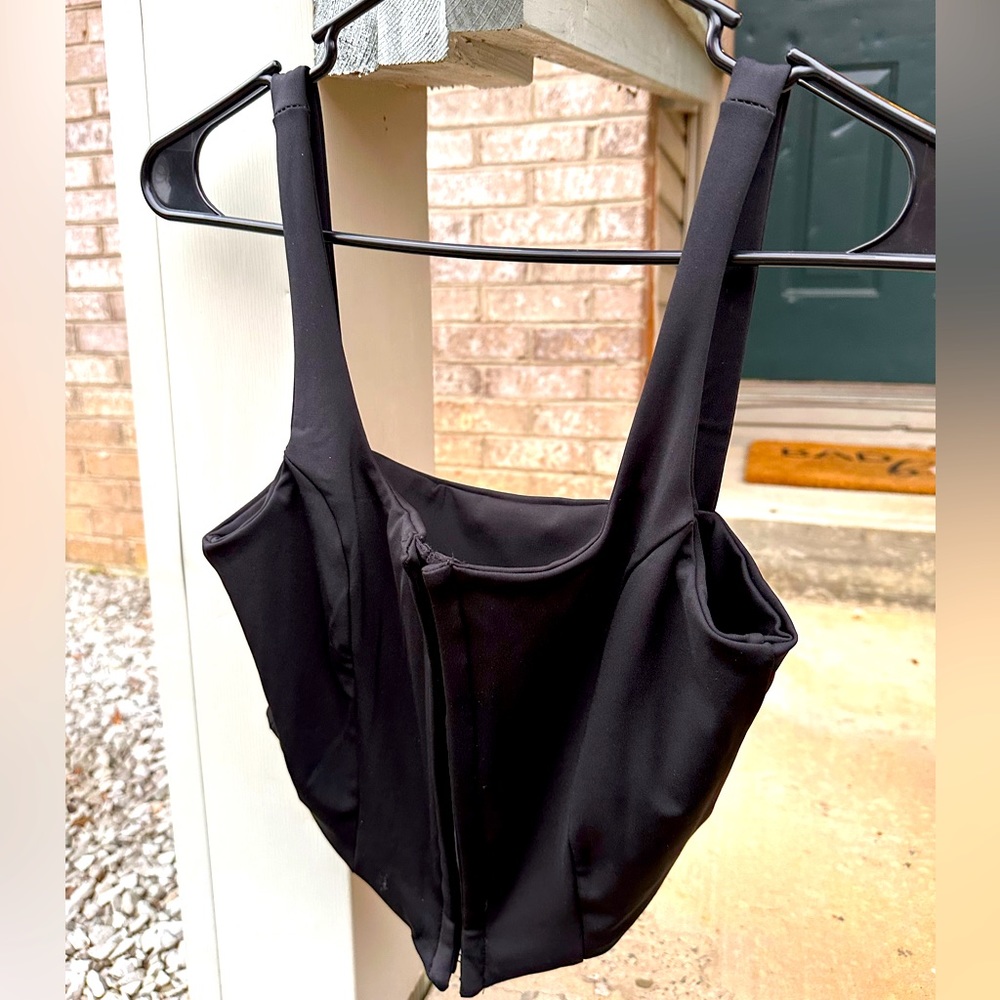 NWOT Black Corset top size small